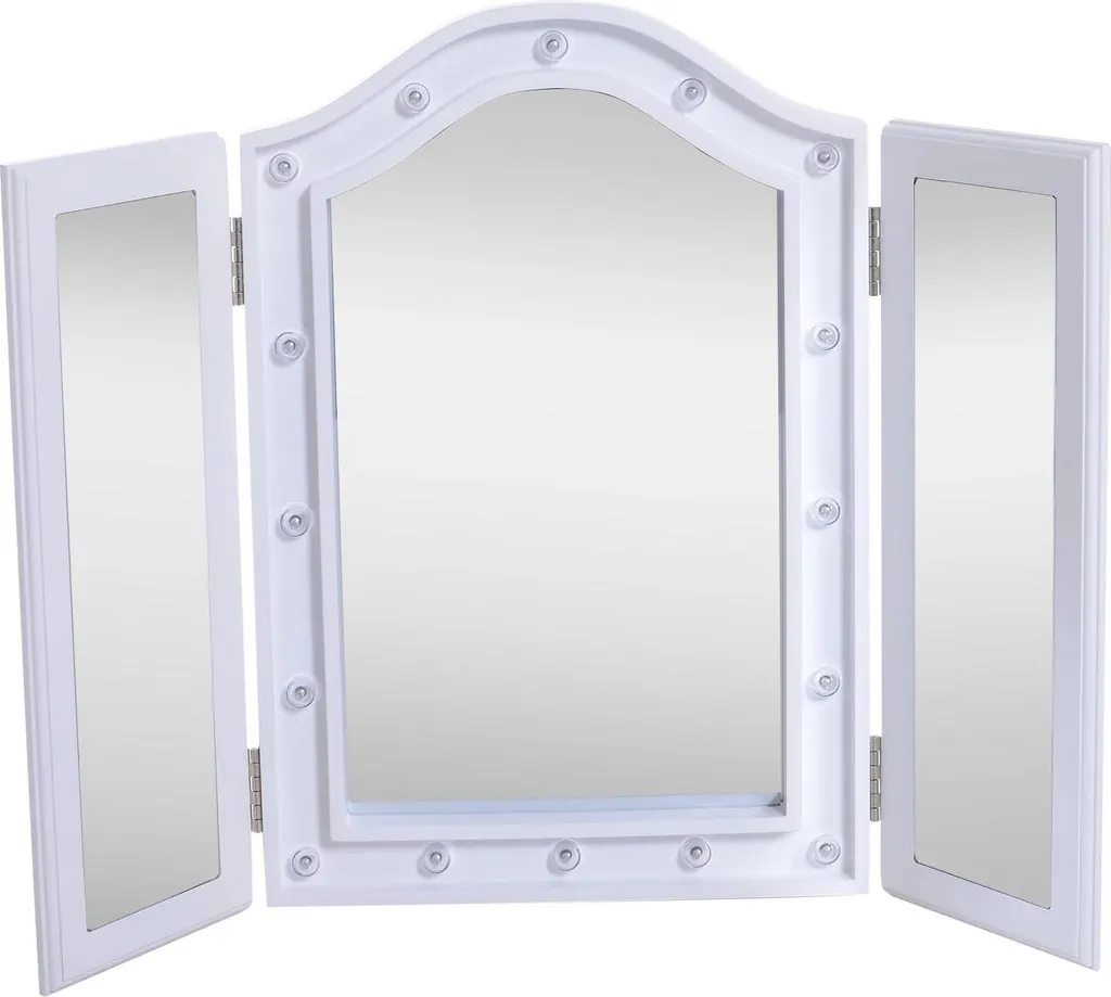 Miroir LED pliable blanc : fini le manque de lumière pour se maquiller