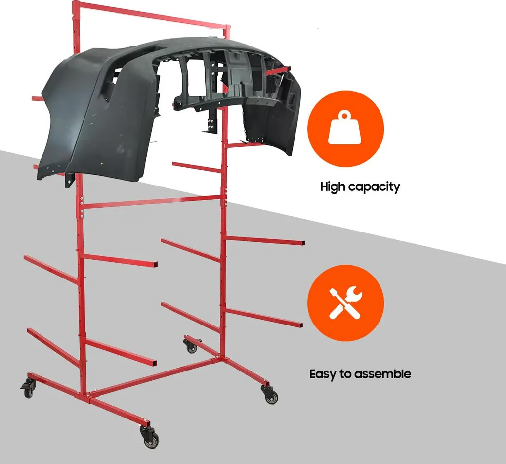 Étagère métallique utilitaire robuste à 4 étagères pour garage et atelier