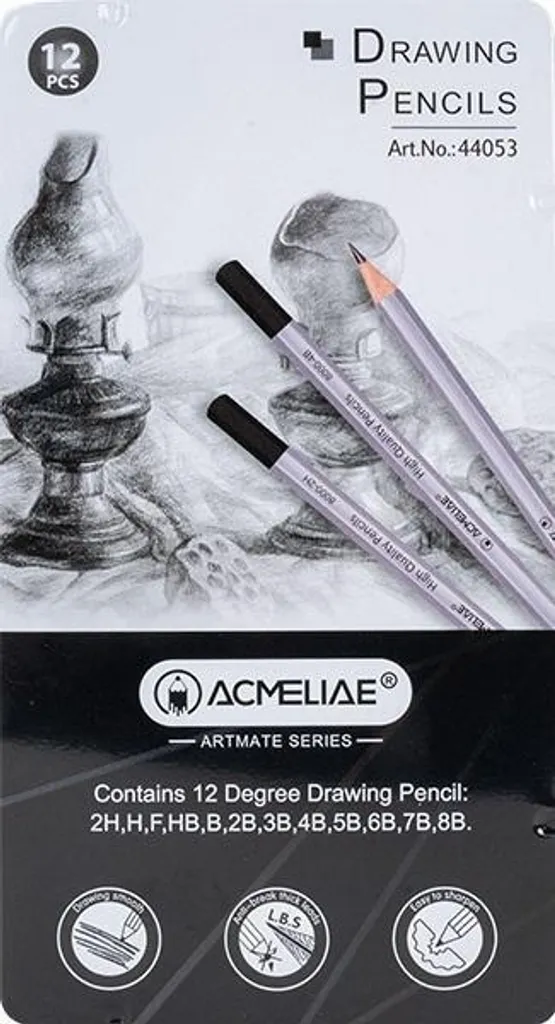 Matite Grafite Acmeliae 12 Pezzi Set Disegno Professionale Graduate