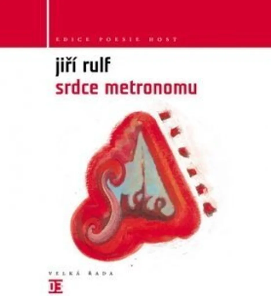 Livre Srdce metronomu de Jiří Rulf : recueil de poésie tchèque relié
