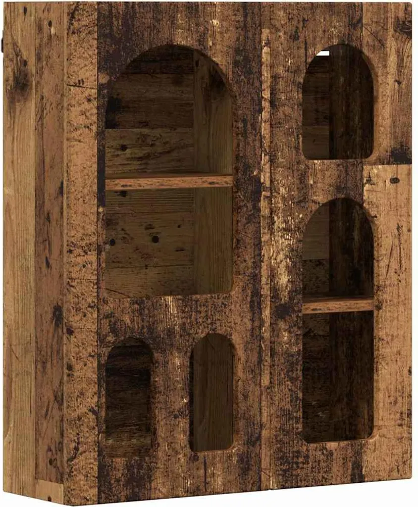 SYFAX™ Pensile Tecnico in Legno Vecchio 59x20x71.5 | Alta Resistenza