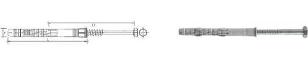 Rahmendübel Mit Sechskantschraube 12*100Mm - Krp 12*100Kl