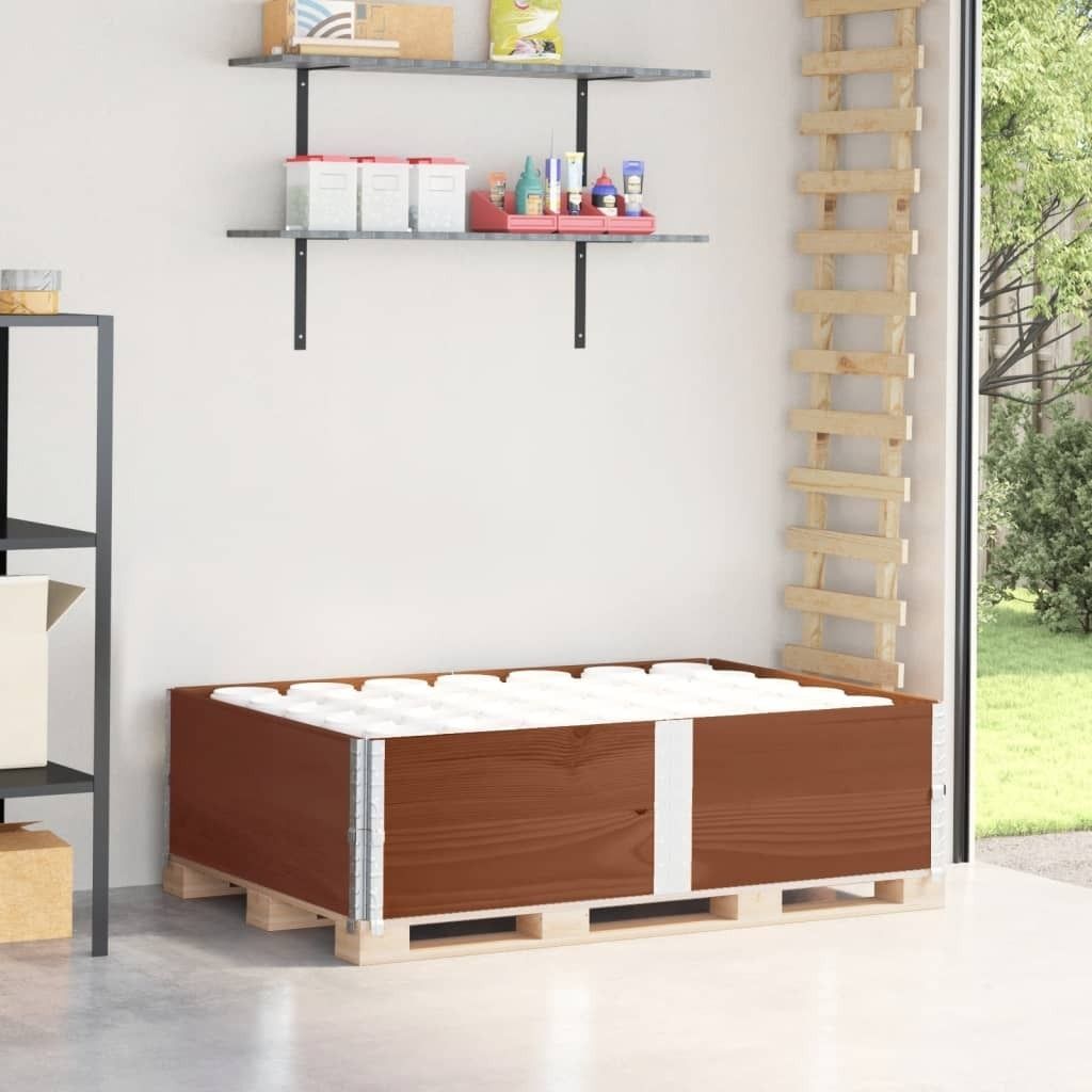 Design New Paletten-Aufsatzrahmen 2 Stk. Braun 150x100 Massivholz Kiefer Tischplatten CC37449722