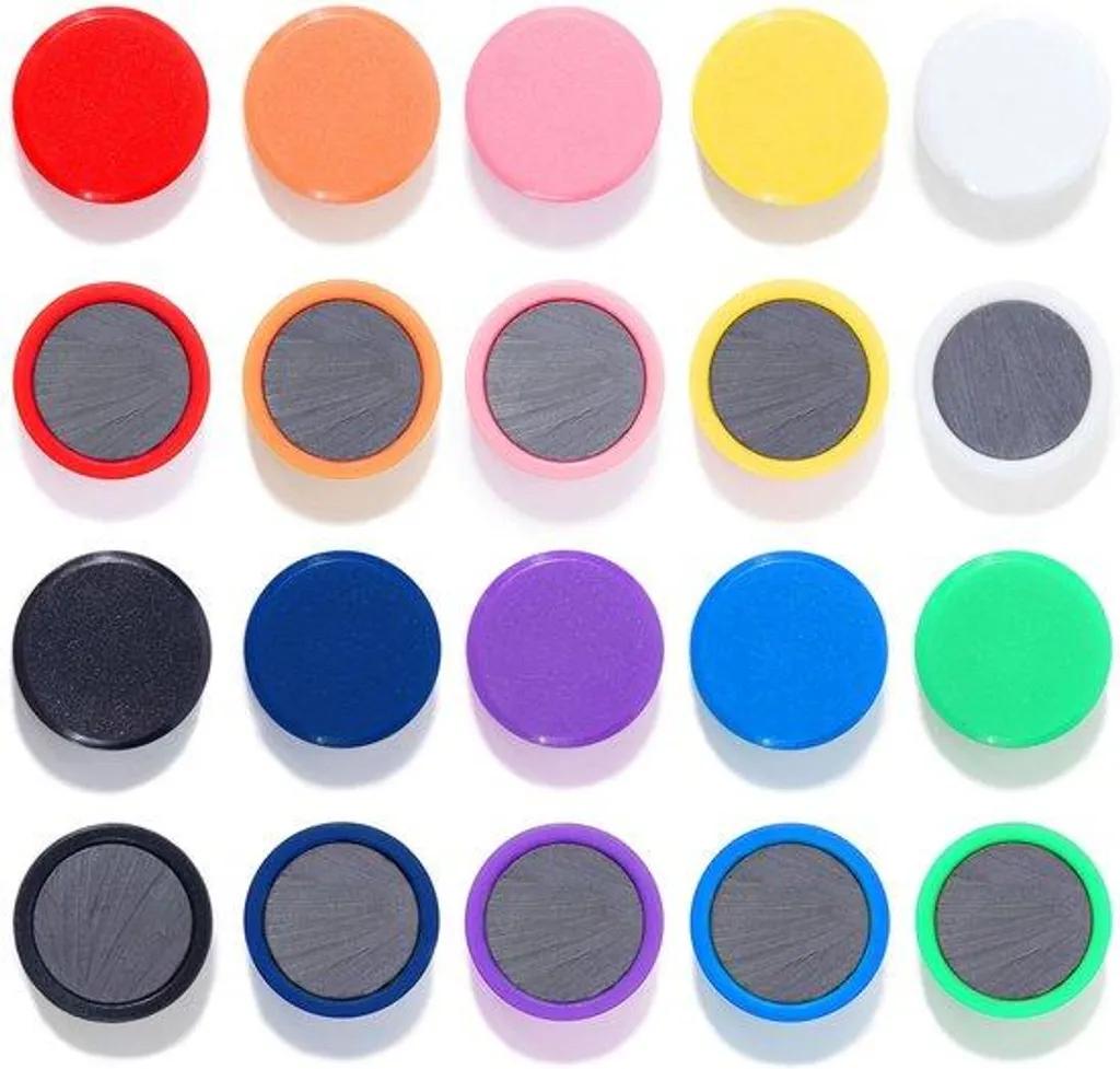 Aimants Frigo Puissants et Colorés Lot de 20 Pièces Haute Adhérence