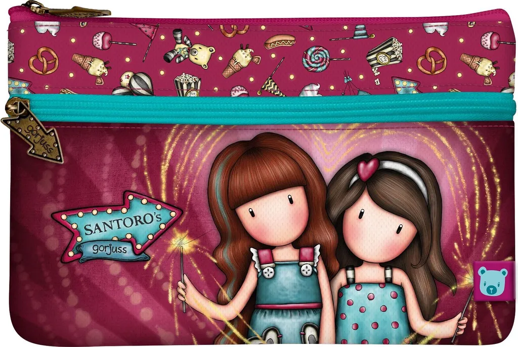 Astuccio Gorjuss Fireworks per Scuola - Resistente e Originale Santoro