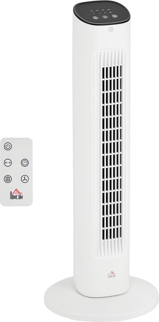 HOMCOM Turmventilator mit Fernbedienung 85° oszillierender Produktbild 