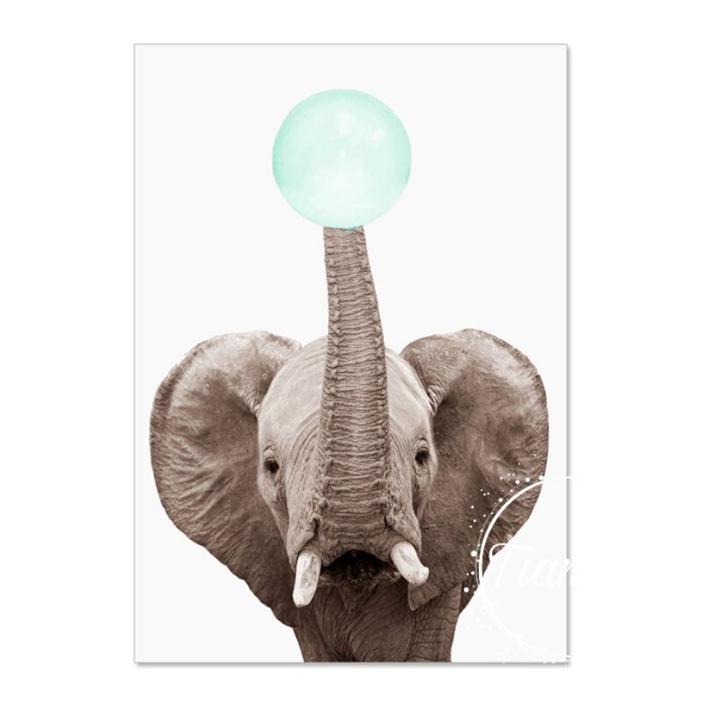 TPFLiving Kunstdruck LW-1304 (OHNE RAHMEN) Poster - Leinwand - Wandbild - Hochauflösender Giclée-Druck, langlebig und hochwertig - Giraffe, Zebra...