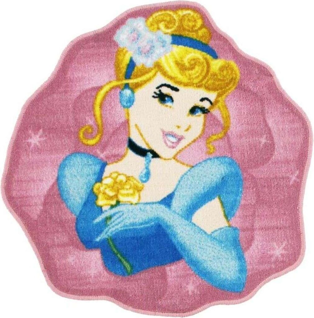 Tappeto stampato Principessa Cenerentola, Disney rosa 67x67 Immagine del prodotto 
