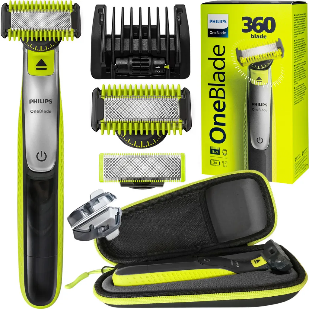 Tondeuse 5en1 Philips OneBlade QP2830 Rasoir 360 Autonomie 60 min