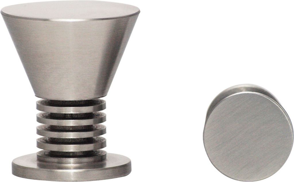 Möbelknopf Schrankknopf Knopf Griff Schubladenknopf massiv Edelstahl ø 28mm