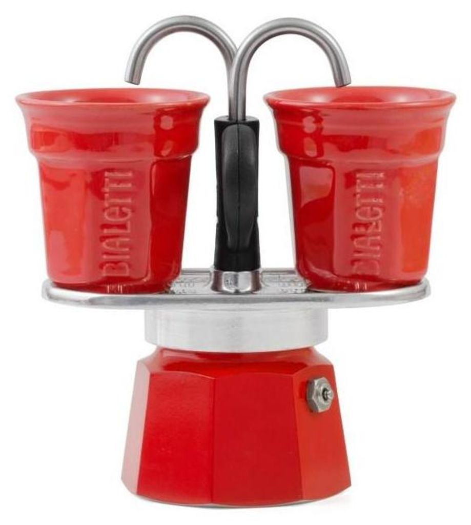 Cafetière Bialetti Mini Express rouge 2 tasses + 2 tasses Image du produit 