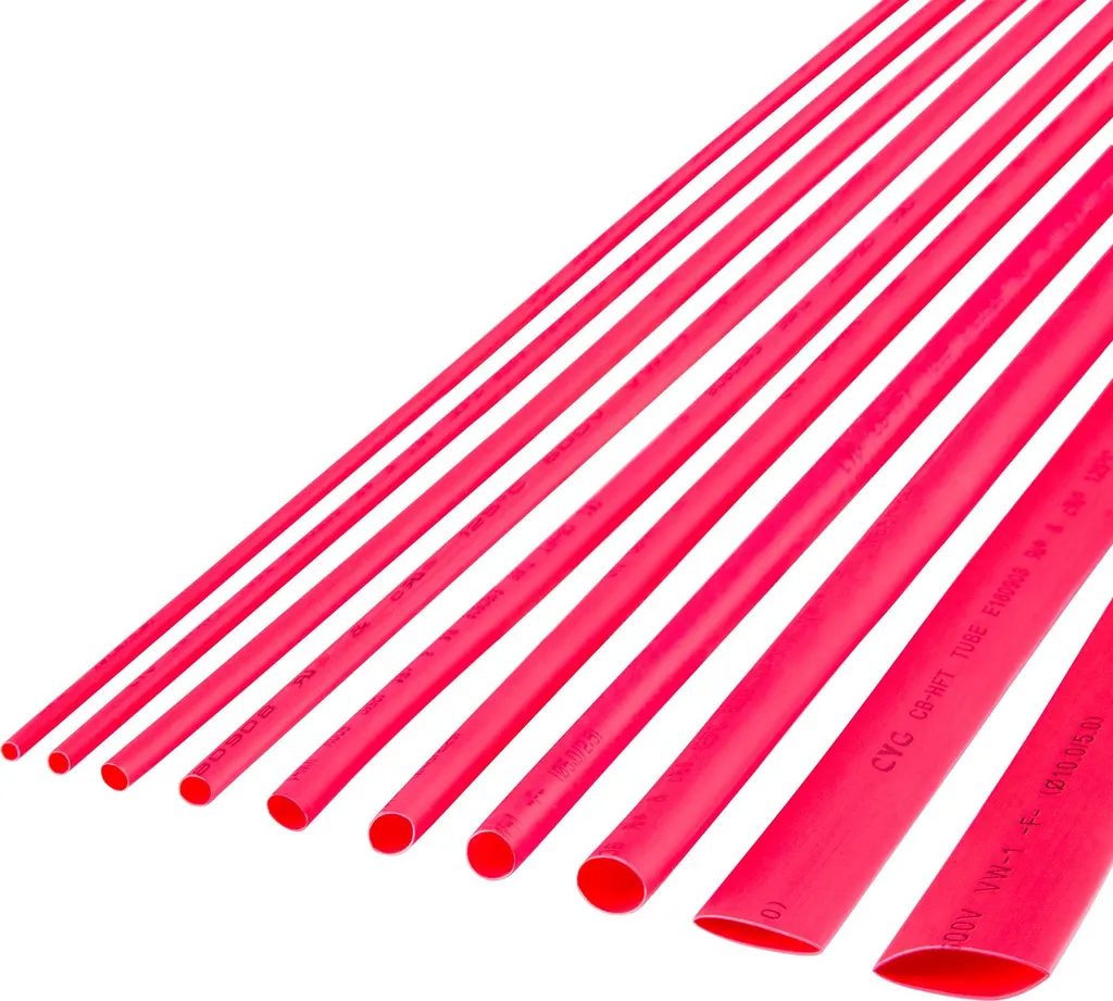 Guaina Termorestringente Rossa 2mm Cabletech - Taglio da 1 Metro