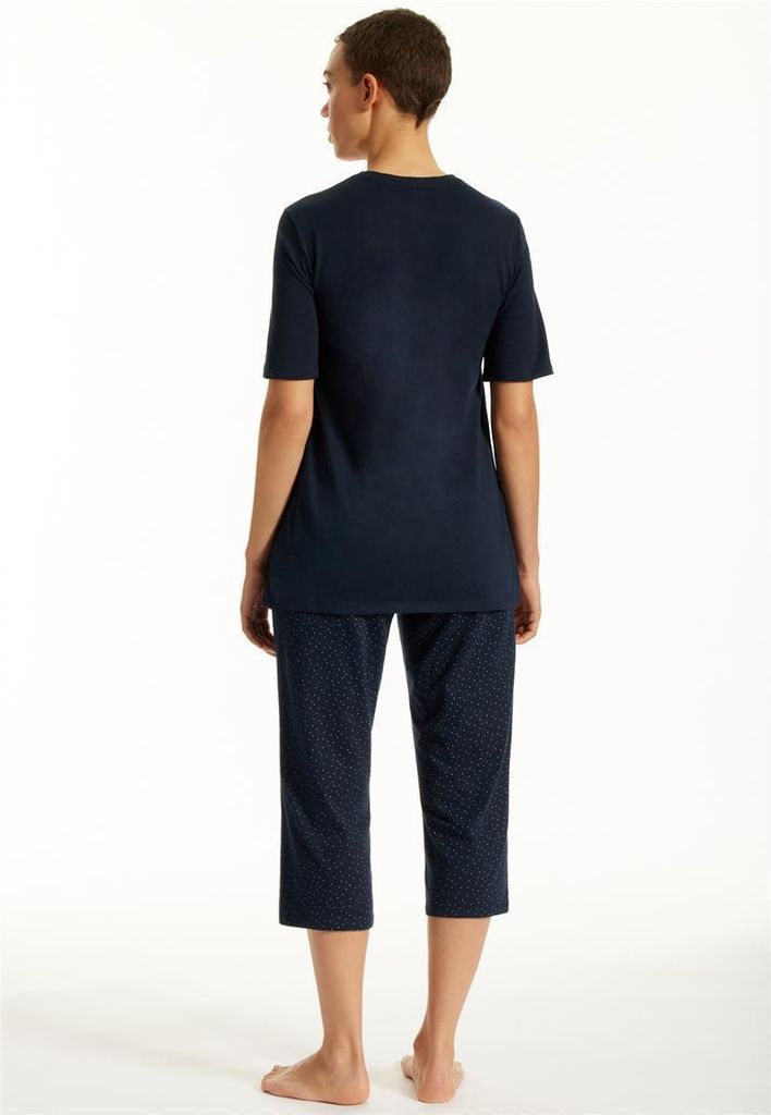 Schiesser Damen Schlafanzug (Homewear-Sets) 1-Pack UNCOVER BY SCHIESSER - dunkelblau - Größe 36