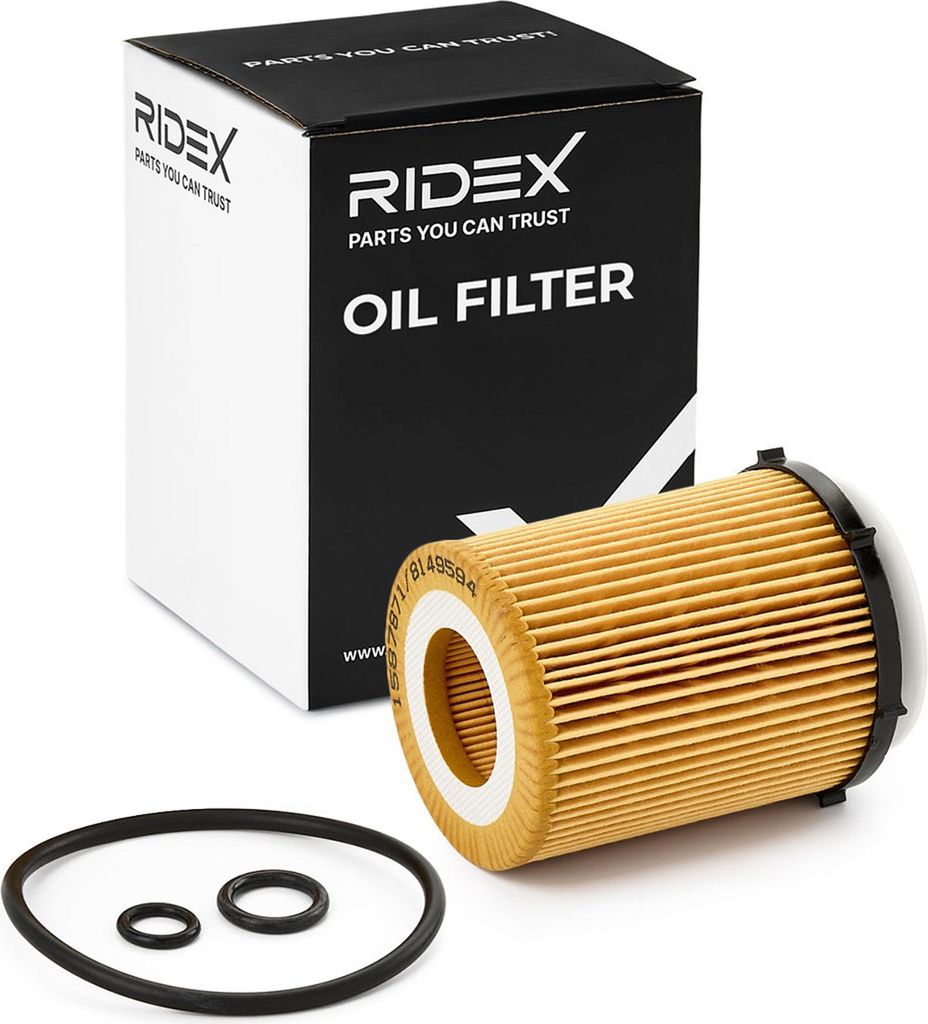 Ölfilter RIDEX 7O0135 Filtereinsatz passend für MERCEDES-BENZ C-Klasse Limousine (W204) C-Klasse T-modell (S204) C-Klasse T-modell (S205) B-Klasse