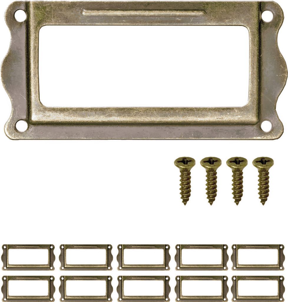 'FUXXER Antike Möbel-Griffe, Landhaus Vintage Bronze Design Bronze Eisen, 29 x 22 mm, 2er Set'
