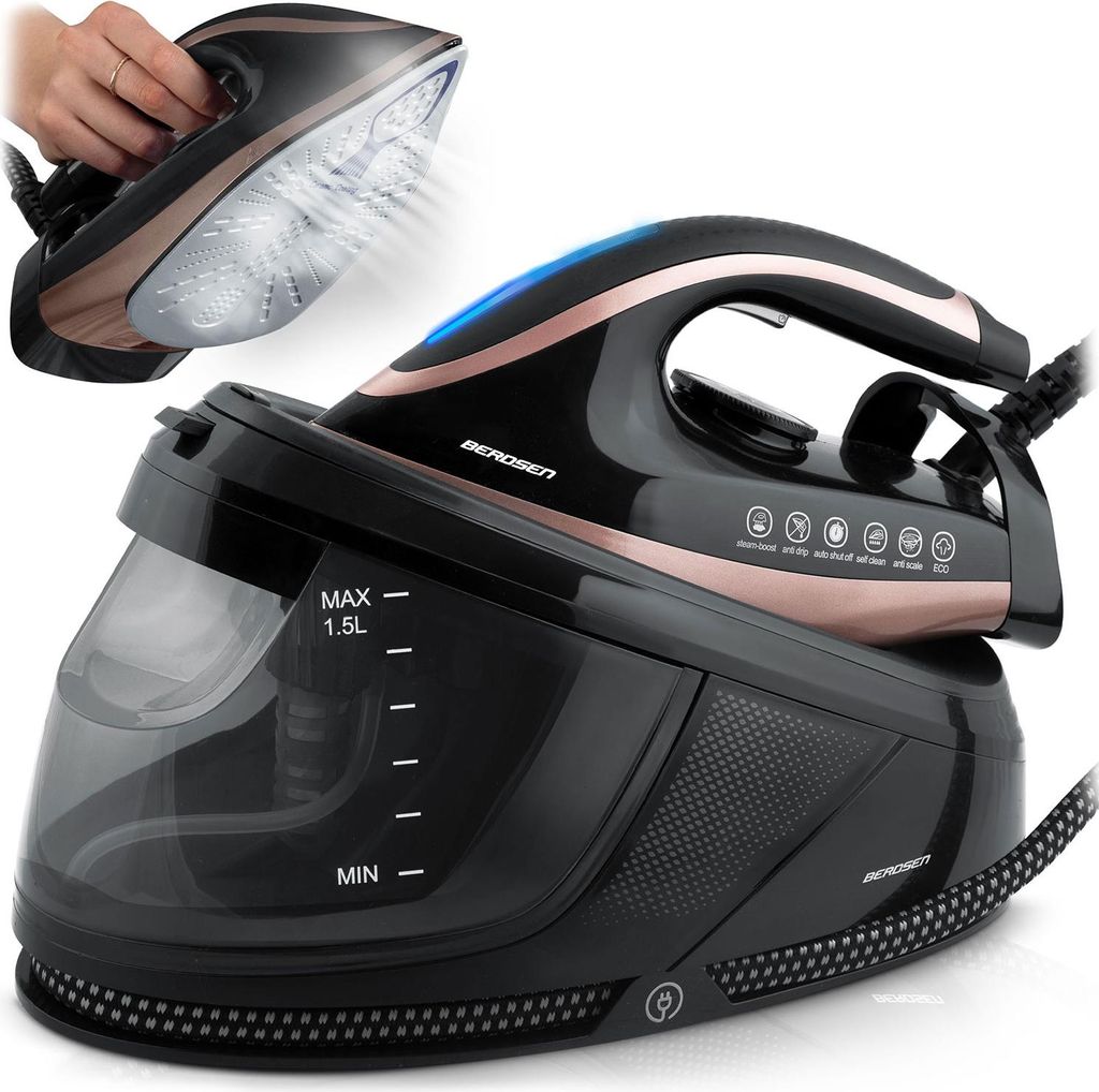 Dampfstation Bügeleisen 3000W Dampferzeuger Berdsen BD-334 Produktbild 