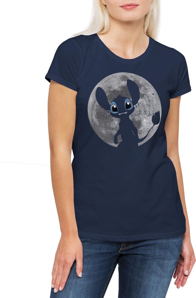 Urban Backwoods 626 Moon, Damen T-Shirt, Farbe: Navy, Größe: S