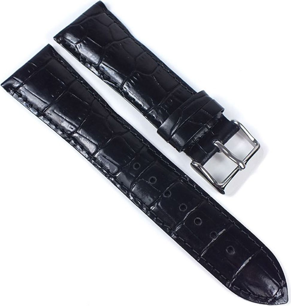 Casio Ersatzband Uhrenarmband Leder Band schwarz 24mm MTF-108