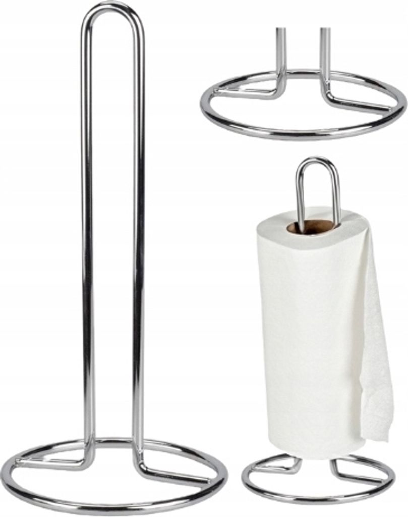 Küchentuchhalter aus verchromtem Edelstahl INOX 31 cm Produktbild 