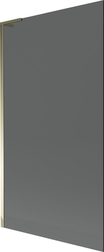 Mexen Next L Badewannenfaltwand 1-flügelig 100 x 150 cm, graphit, gold - 895-100-000-03-40-50