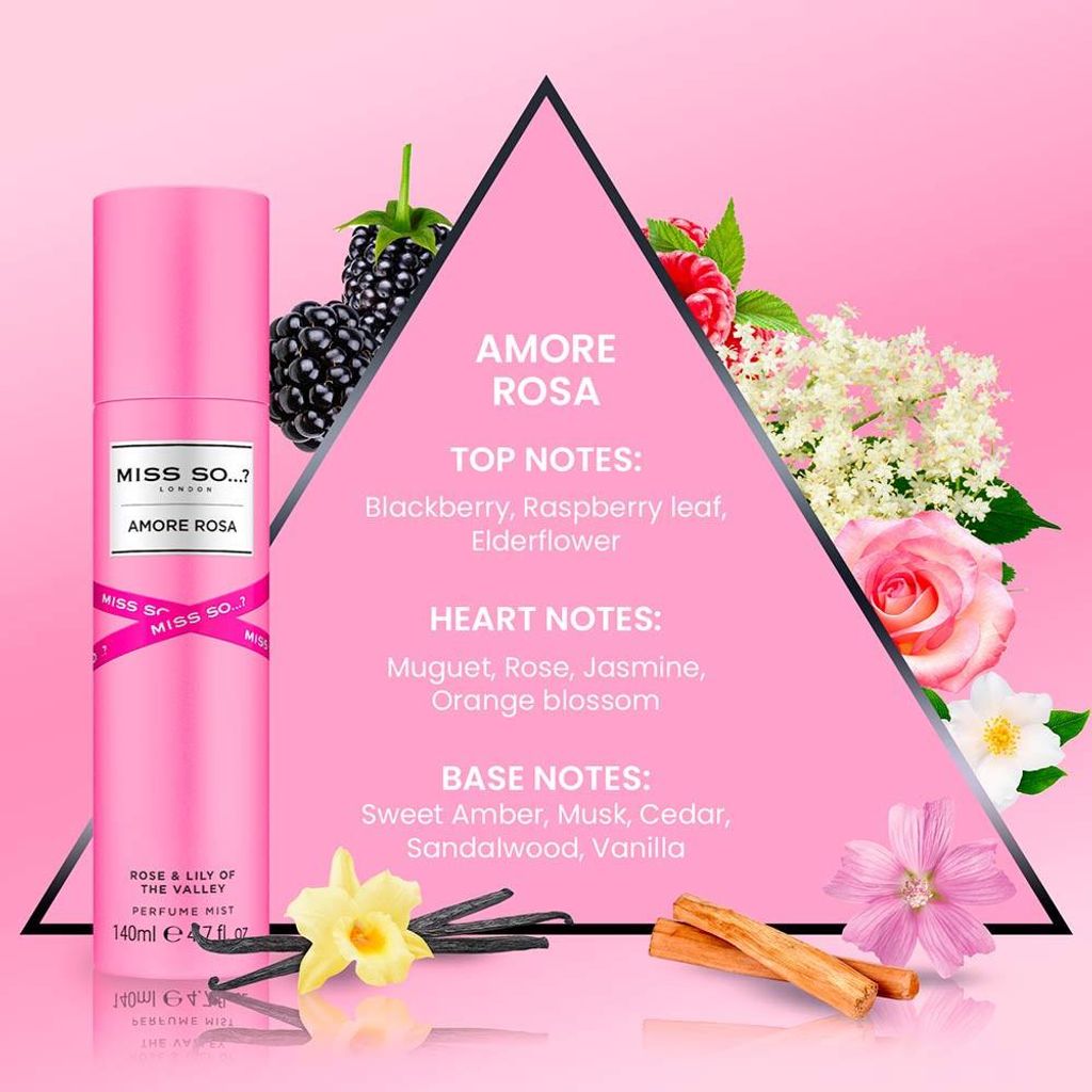 Miss So - Körperspray – Amore Rosa 140ml Produktbild 
