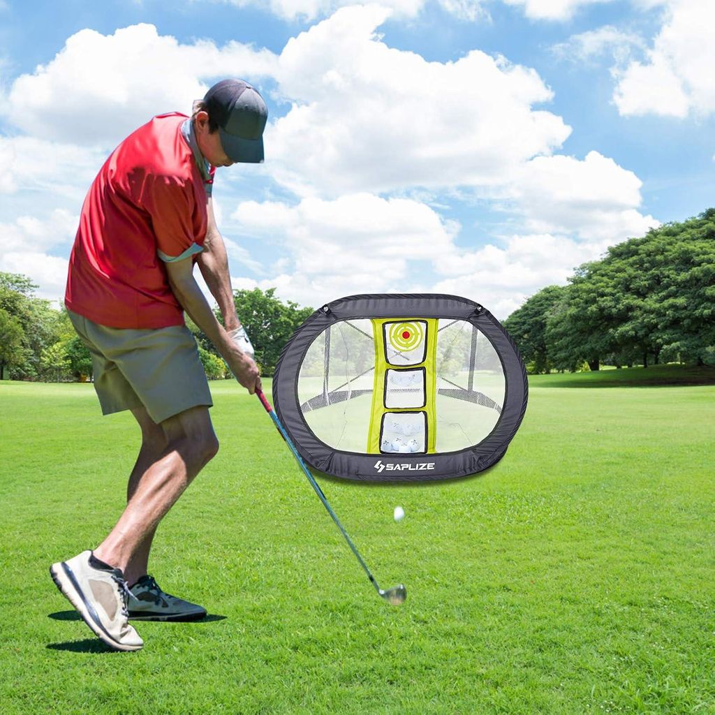 Chipping-Netz für Golf - Pop-Up X-förmiges Zielnetz für Innen/Außen - Präzisions- und Schwungtraining
