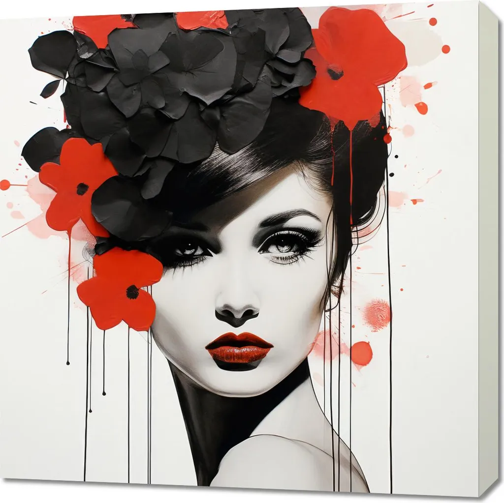 Image Passion pour les fleurs 70 x 70 cm pour Salon et Chambre Zen