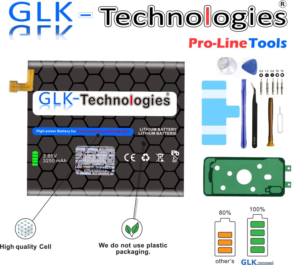 GLK-Technologies Akku für Samsung Galaxy A40 SM-A405F Produktbild 