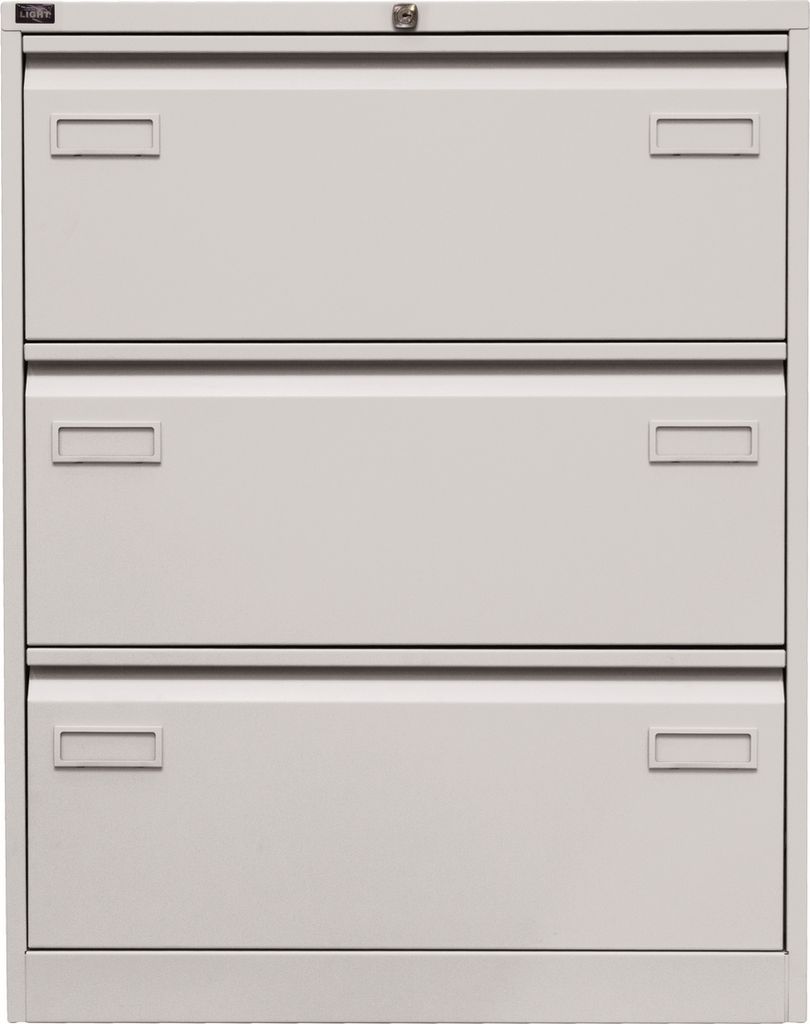 Bisley Hängeregistratur Schrank Light - 3 Schübe - Farbe: Lichtgrau