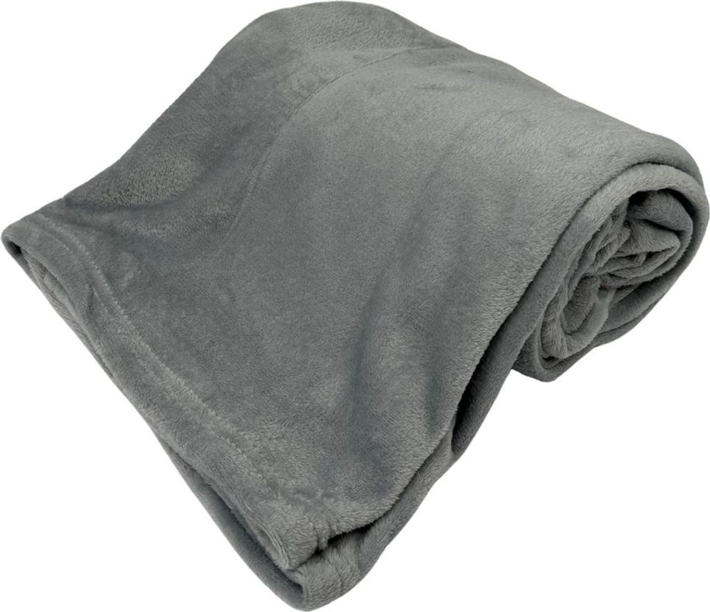 Home Elements Mikroflanelová deka, šedá Obrázek produktu 