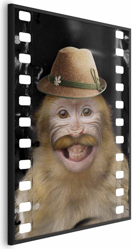 Posterpapier Poster - Monkey in a Hat 60x90 cm Für Kinder g-A-0162-ao-a
