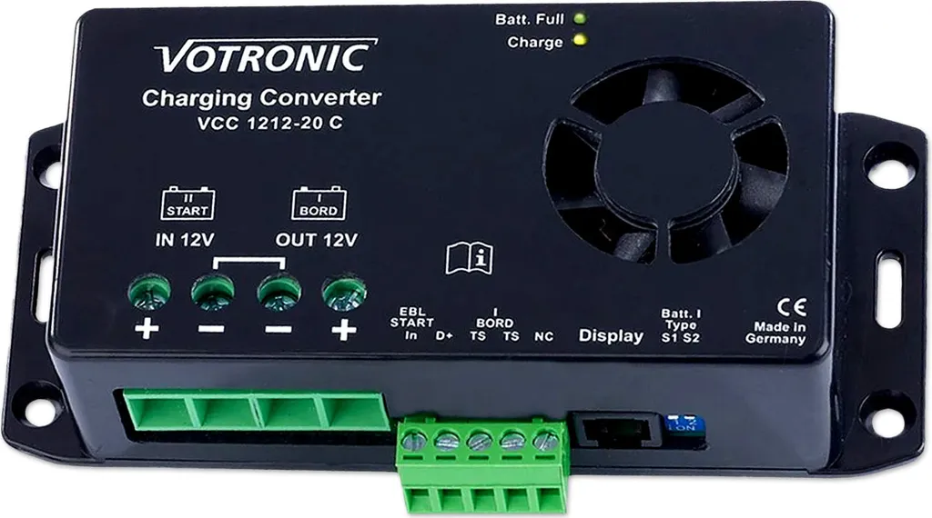 Booster Votronic VCC 1212-20 C 12V 20A : Fini les Batteries Cellule Déchargées