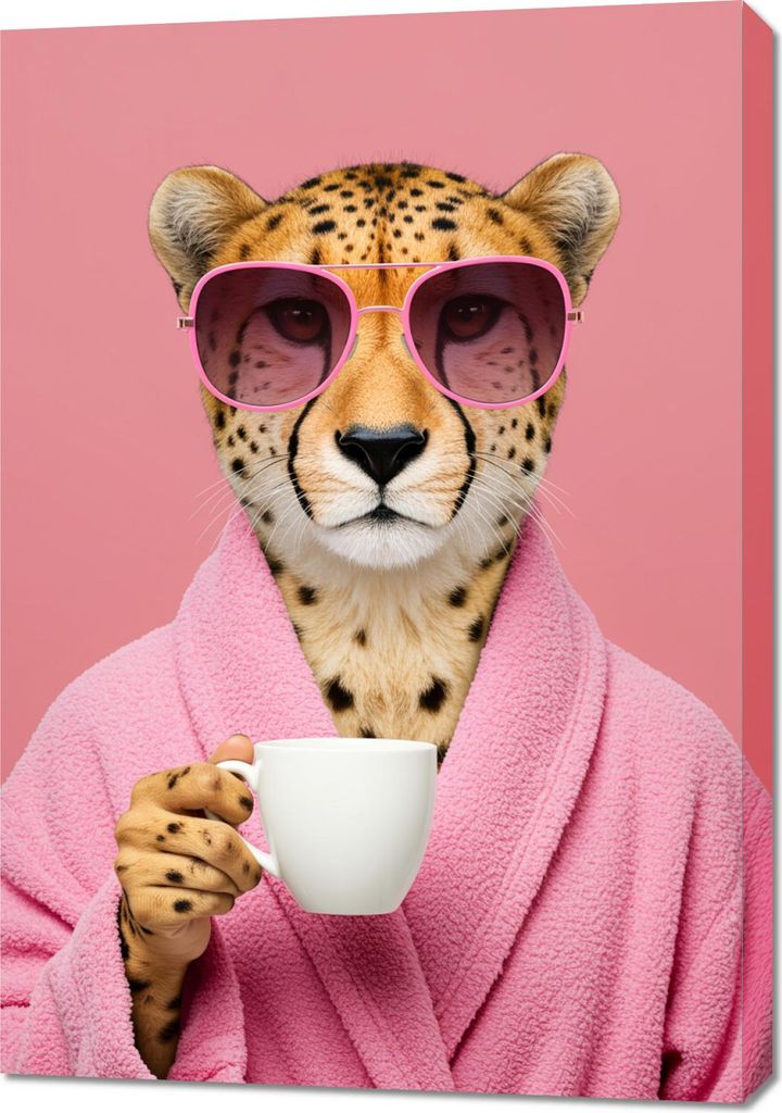 Bild 70x100cm Retro Vintage Für das Wohnzimmer Tiger