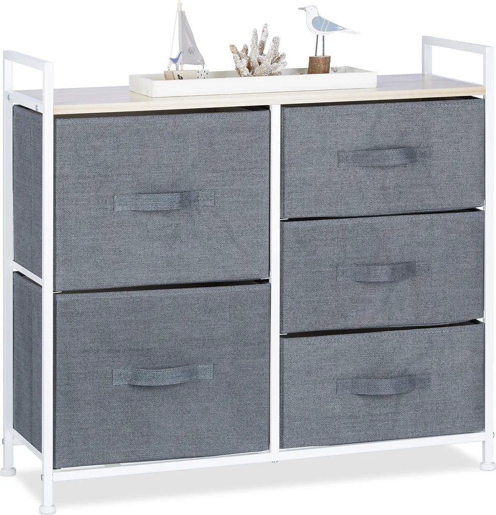 Meuble de rangement modulable gris pour optimiser les petits espaces