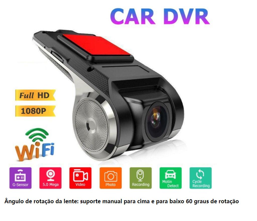 WIFI Dash Cam HD 1080P Auto DVR Kamera Video Recorder Nachtsicht