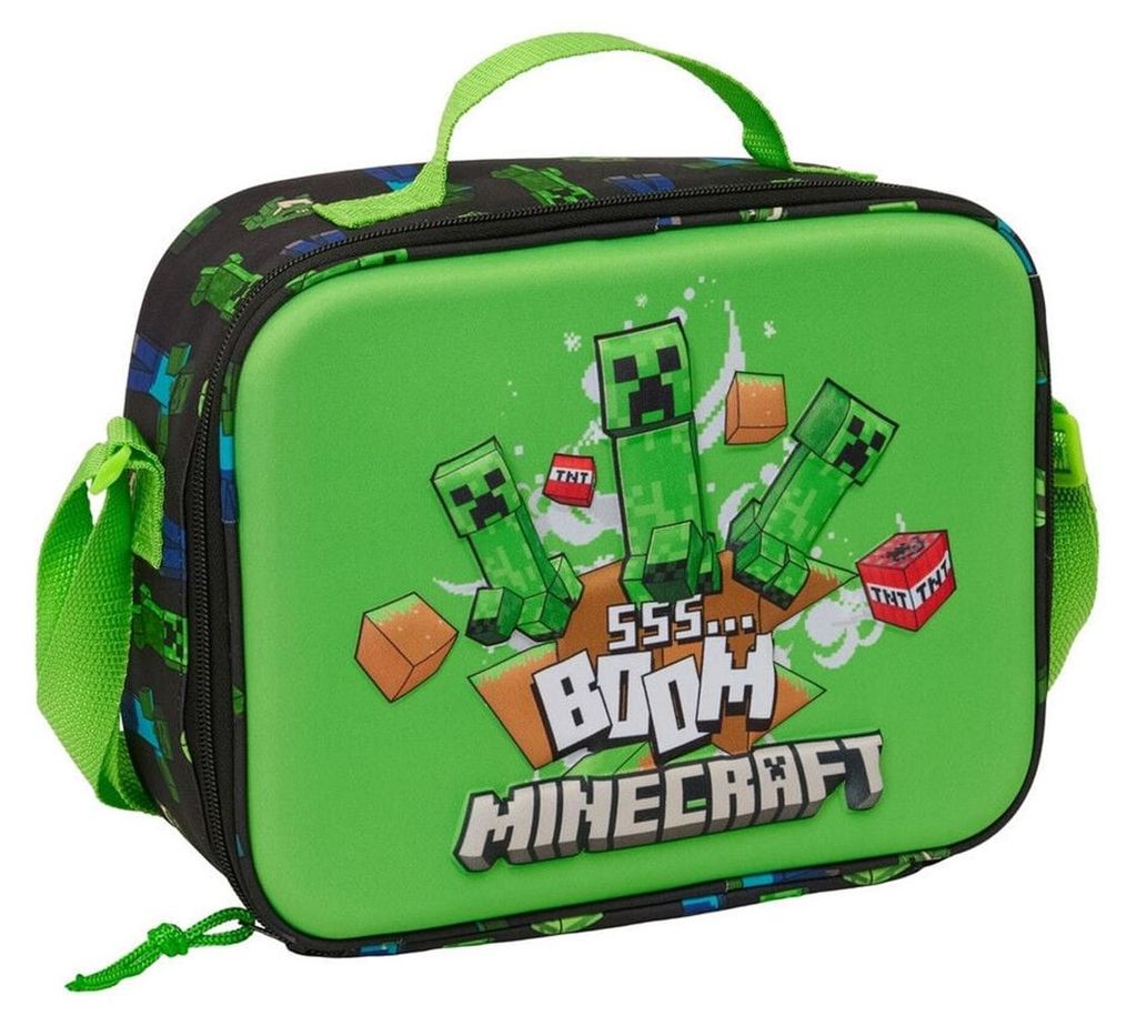 Termotaška na oběd s motivem Minecraftu (3D) Obrázek produktu 