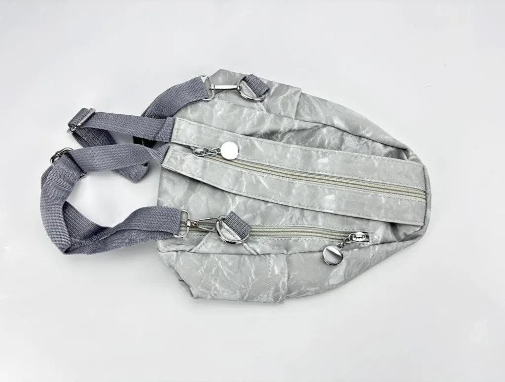Zaino Donna Piccolo Argento INF Oxford | Design Anti-Scippo 2024
