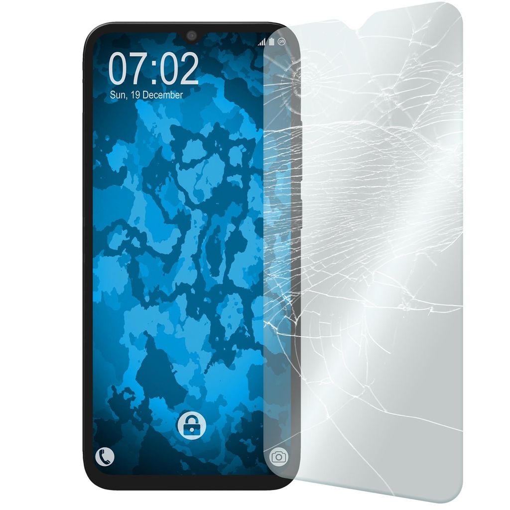 1er-Pack PhoneNatic Glas-Folie klar kompatibel mit Xiaomi Redmi 9A - Panzerglas für Redmi 9A