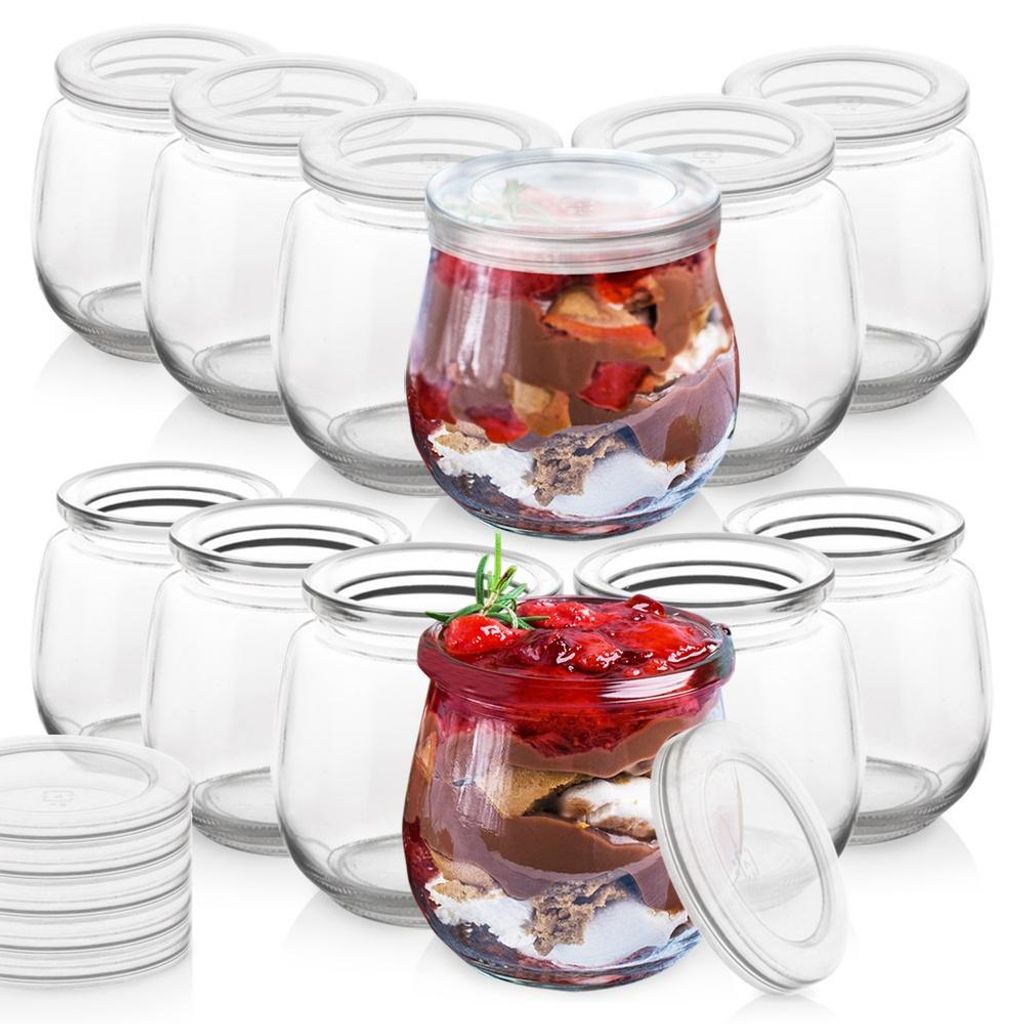 Orion | Słoiczki na jogurt 12 szt. - 130 ml - Słoiki Zdjęcie produktu 