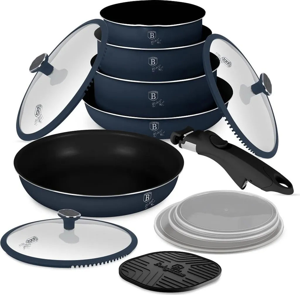 Batteria Pentole Titanio Deep Sea 13 Pezzi | Cucina Sana e Veloce