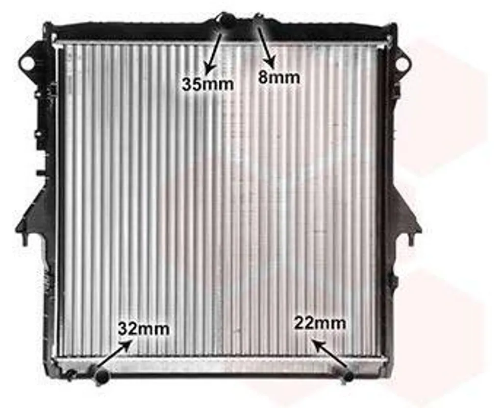 Radiateur VAN WEZEL 18012731 en aluminium pour moteur Ford Ranger (TKE) 4x4