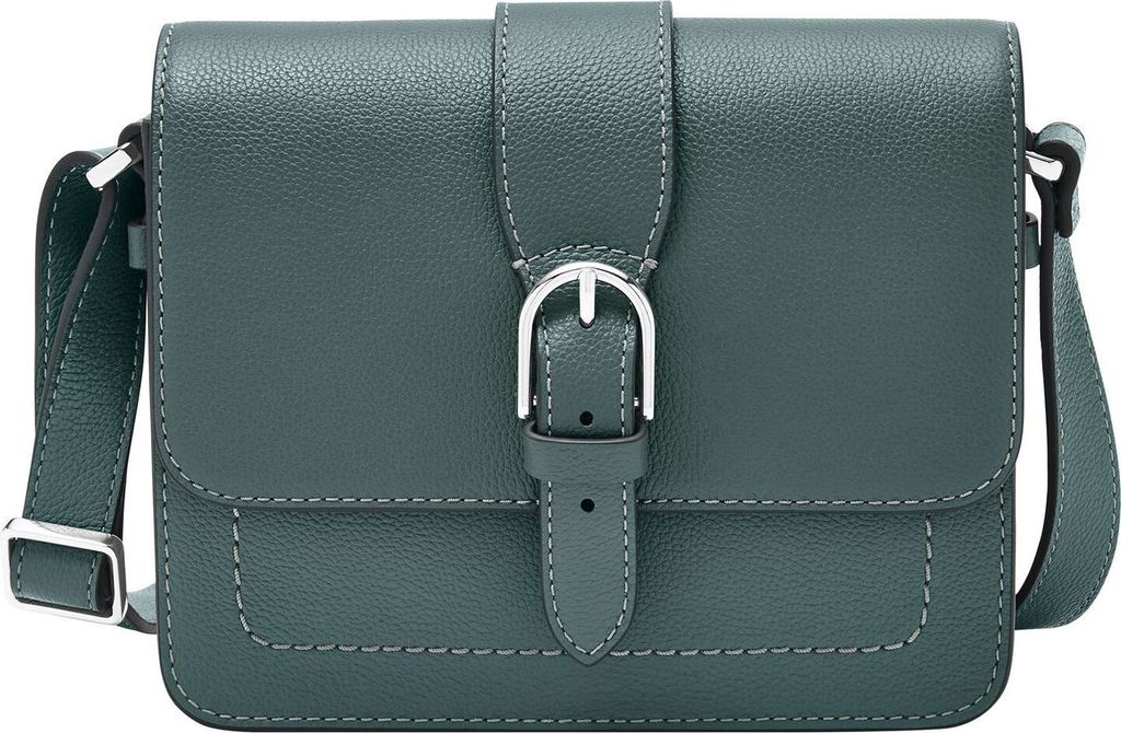 FOSSIL Umhängetasche Zoey Flap Crossbody Bag Blue blaugrau