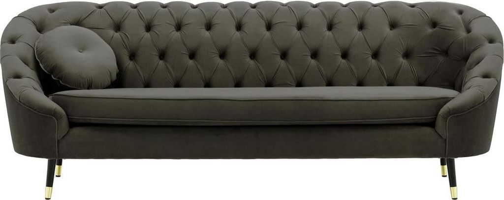 Gestepptes Dreisitzer-Sofa Kooper-Velluto 19-brass