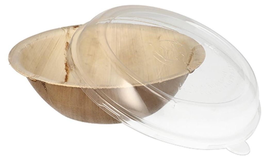 STARPAK Palmblatt-Schale mit Deckel rund 800 ml 10 Stück