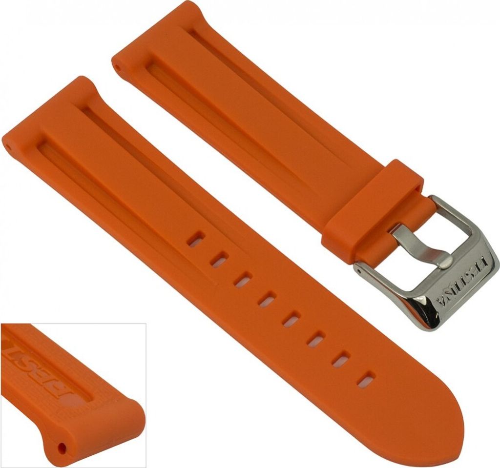 Festina Ersatzband Uhrenarmband Kautschuk Band Orange 24mm Produktbild 