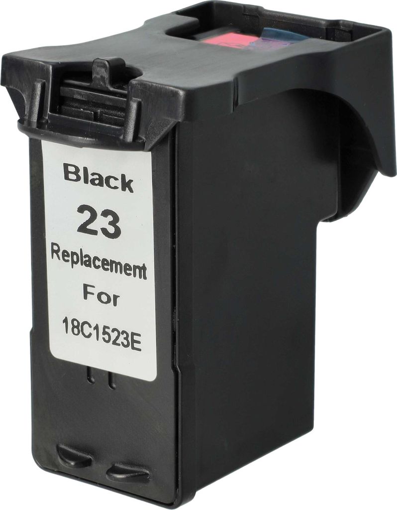 vhbw Tintenpatrone Schwarz als Ersatz für Lexmark 18C1523, 23A, 23XL, 23 (wiederaufgefüllt, 25ml)