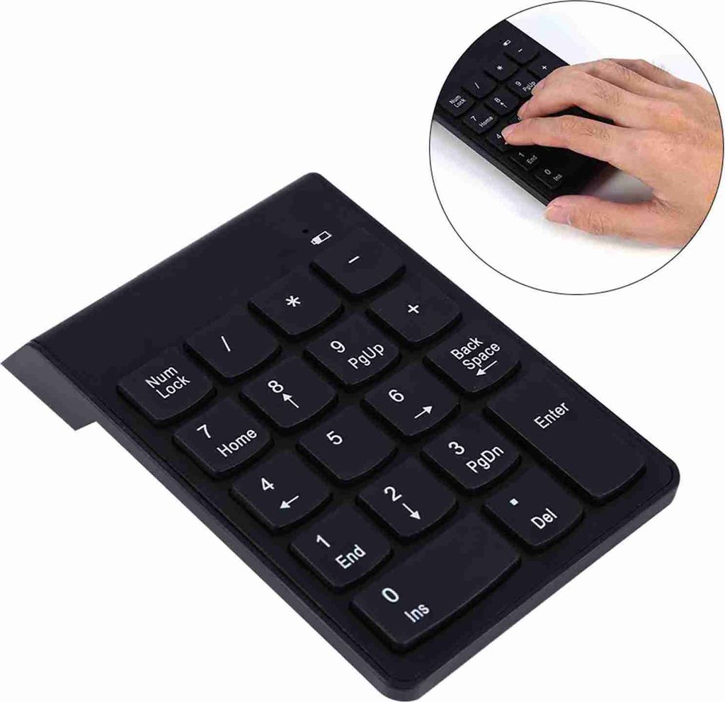 USB Ziffernblock Mini Nummernblock Numpad 18 Tasten Tastatur für Laptop Desktop PC Pro