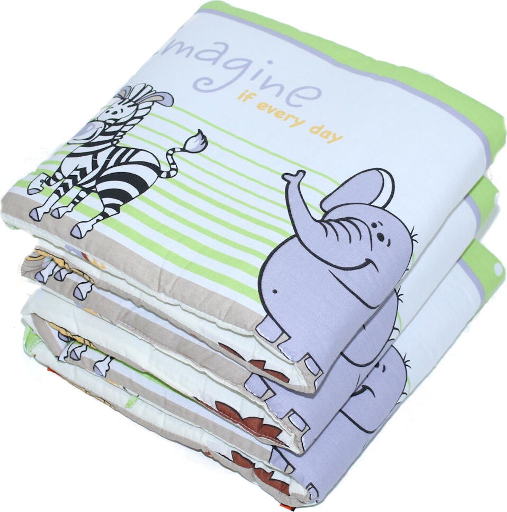 PRIMAWELA Nestchen 190cm Bettumrandung Babybett Baby Kinder Nest Kopfumrandung Zubehör - 8