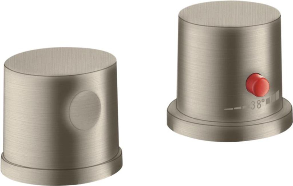 hansgrohe AXOR Uno 2-Loch Wannenrandarmatur, Thermostat, 2 Verbraucher, 38480820