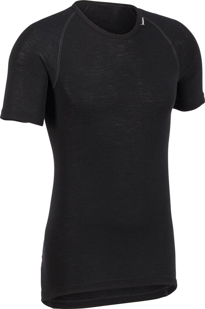 Woolpower Tee LITE Rundhalshemd / Merino Shirt Kurzarm Black Größe XXL